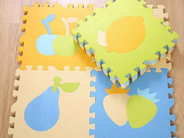 colored EVA foam puzzle sheet for baby crawling play mat