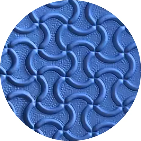 Bone pattern embossed on EVA slipper sole material