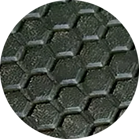 Honeycomb pattern embossed on EVA slipper sole material