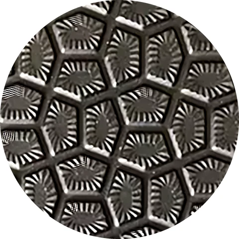 Pentagon pattern embossed on EVA slipper sole material
